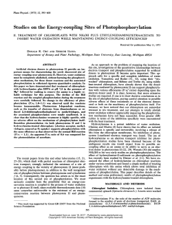 Studies on the Energy-coupling Sitesof Photophosphorylation