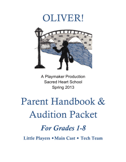 Oliver Parent Handbook Draft 1