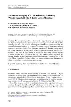 Anomalous Damping of a Low Frequency Vibrating Wire in