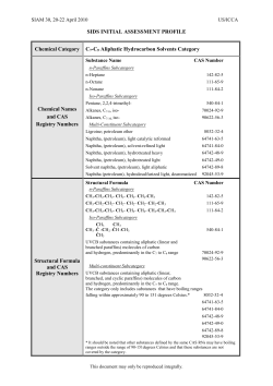 SIDS INITIAL ASSESSMENT PROFILE Chemical Category C7