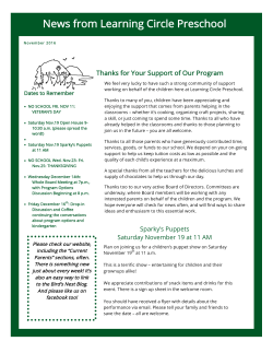 November, 2016 - Learning Circle Preschool