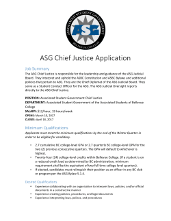 ASG Chief Justice Application