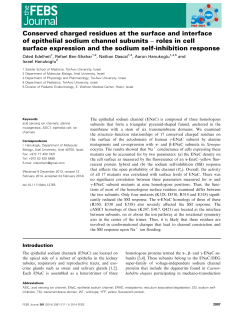 Conserved charged residues at the surface and interface of
