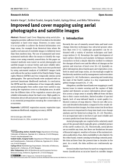 Improved land cover mapping using aerial photographs and satellite