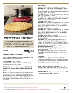 Pretty Petals Potholder