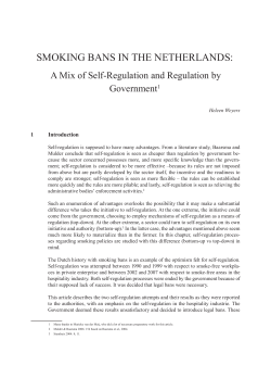 smoking bans in the netherlands