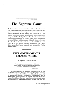 The Supreme Court - Wilson Quarterly
