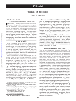 Torrent of Troponin