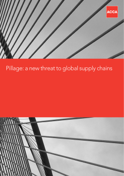 Pillage: a new threat to global supply chains