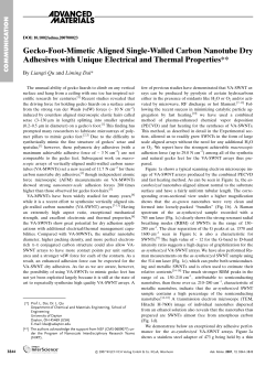 Gecko-Foot-Mimetic Aligned Single