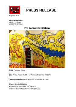 I`M YELLOW Press Release