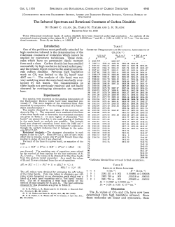 The Infrared Spectrum and Rotational Constants of Carbon Disulfide