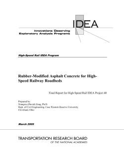 Rubber-Modified Asphalt Concrete for High