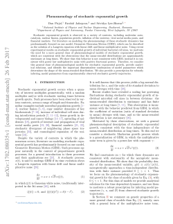 Phenomenology of stochastic exponential growth