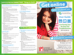 Get online with StudentCom