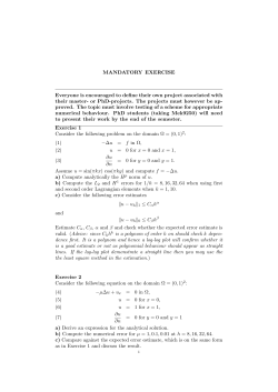 MANDATORY EXERCISE Everyone is encouraged to define their