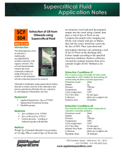 Extraction of Oil from Oilseeds