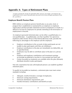 Retirement Plans, IRAs and Estate Planning