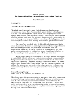 Musical Mosaic: The Journey of Jazz History through Fiction, Poetry