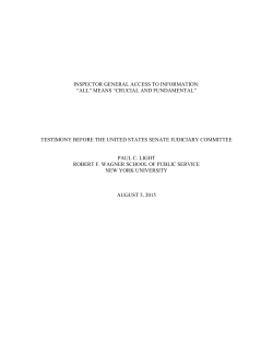 INSPECTOR GENERAL ACCESS TO INFORMATION: &ldquo;ALL&rdquo; MEANS