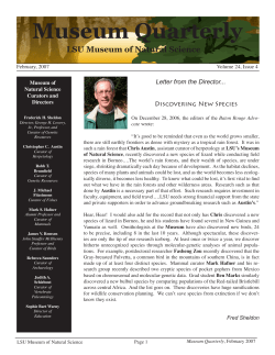 Museum Quarterly - Louisiana State University