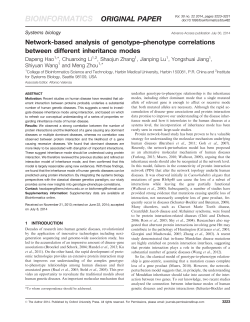 Network-based analysis of genotype&ndash;phenotype correlations