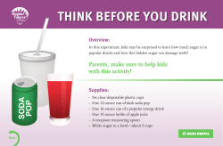 Think Before You Drink - Delta Dental of Indiana