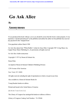 Go Ask Alice