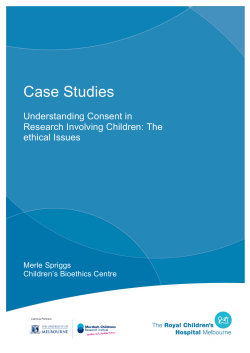 With questions only - Murdoch Childrens Research Institute