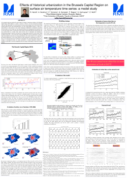 Effects of historical urbanization in the Brussels Capital Region on