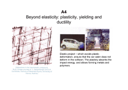 A4 Beyond elasticity: plasticity, yielding and ductility