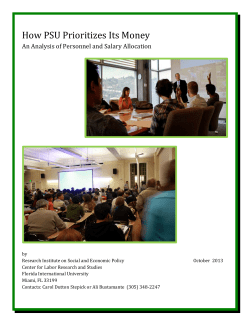 How PSU Prioritizes Its Money