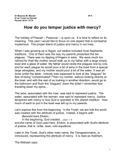 How do you temper justice with mercy?