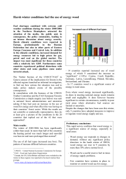Harsh winter conditions fuel the use of energy wood