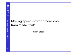 Power prediction from model tests