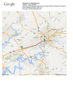 I-40 E/I-75 N to Sutherland Ave