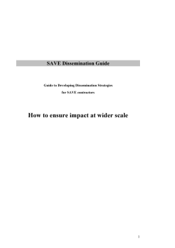 How to ensure impact at wider scale