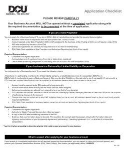 Business Account Application