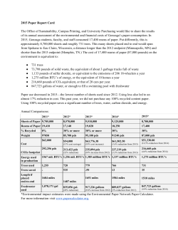 Paper Report Card - Gonzaga University