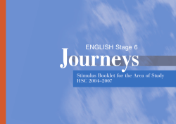 ENGLISH Stage 6 - Board of Studies