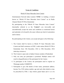 Mirchi 95 Suno Mercedes Jeeto Contest