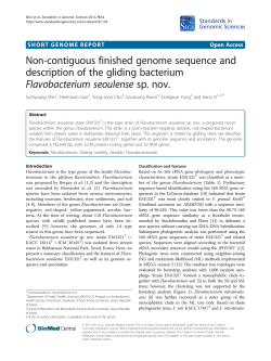 Non-contiguous finished genome sequence and description of the