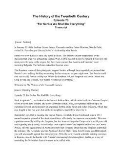 Transcript. - The History of the Twentieth Century