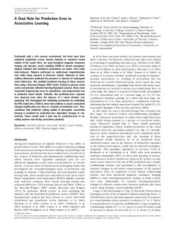A Dual Role for Prediction Error in Associative Learning