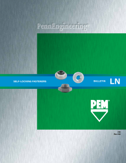 SELF-LOCKING FASTENERS