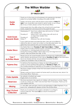 31st March 2017 - Witton Middle School