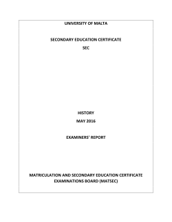 history - University of Malta