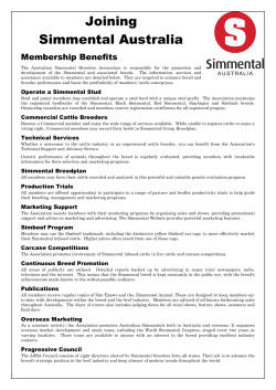 Members Application - Simmental Australia