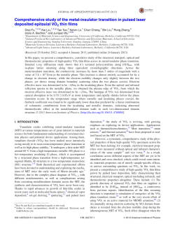 Comprehensive study of the metal-insulator transition in pulsed