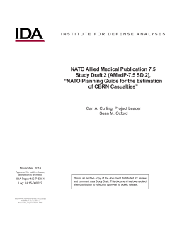 NATO Allied Medical Publication 7.5 Study Draft 2 (AMedP